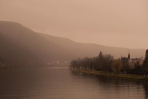 Fog over Rheinland Pfalz Mosel