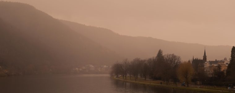 Fog over Rheinland Pfalz Mosel